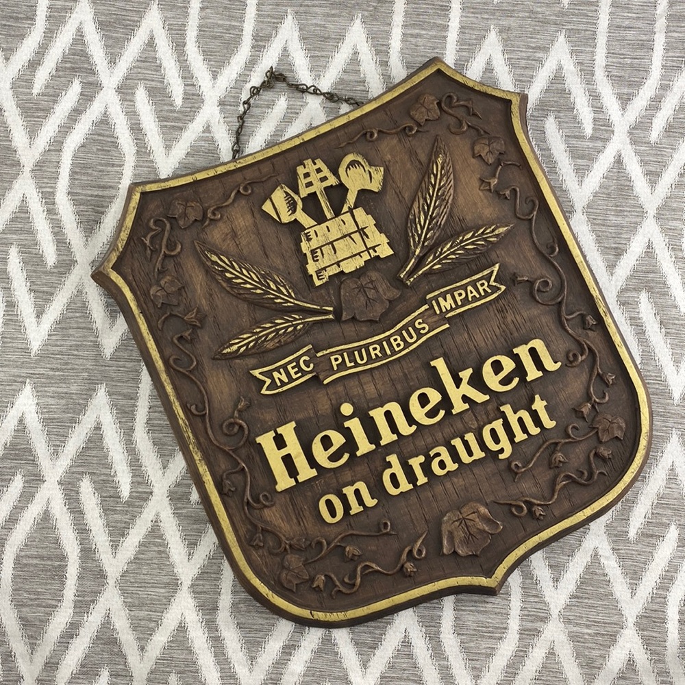 Heineken on Draft Sign Resin Lightweight